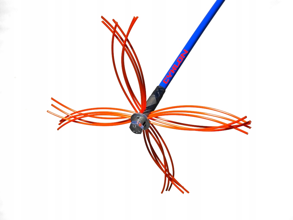 PVC-CYKLONHUVUD FÖR SKORSTENRENGÖRING MED BORR FÖR SYRABESTÄNDIGA SKORSTENAR